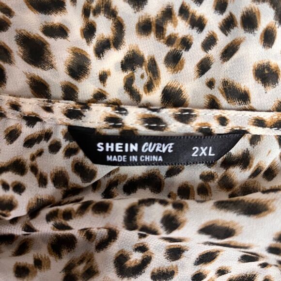 SHEIN Curve Long Sleeve Midi Dress - Picture 4 of 4